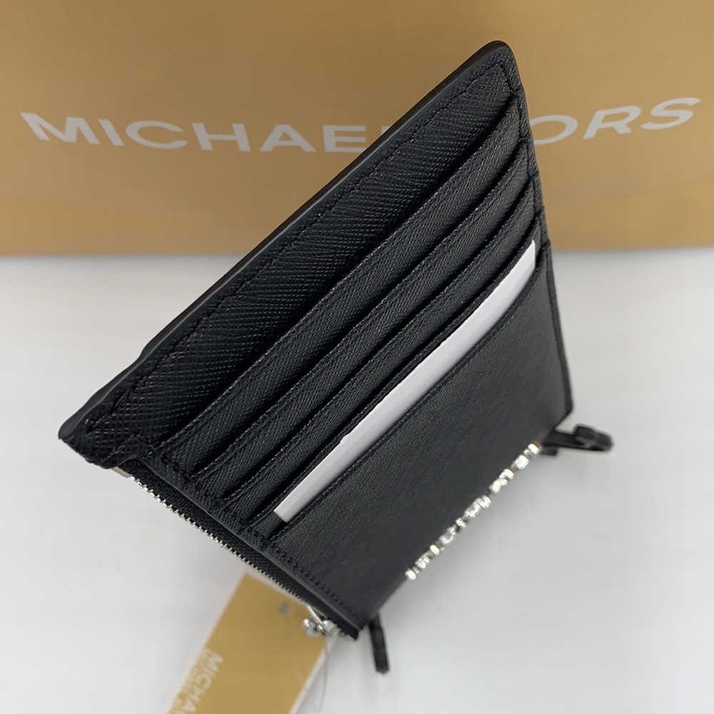 MICHAEL KORS
Jet Set Travel Medium Top Zip Leather Card
Case Wallet
BLACK NWT - Picture 2 of 10